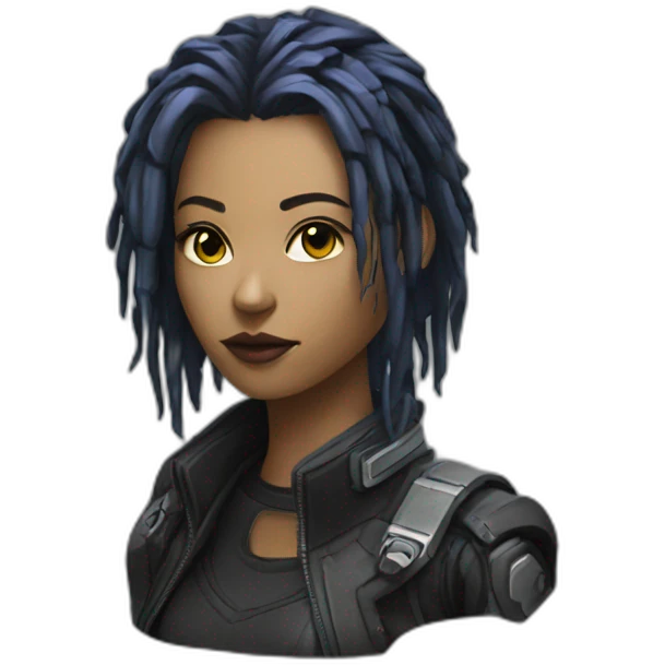 cyberpunk v female emoji