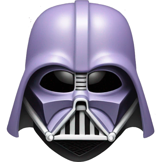 Lavender gray Pig darth Vader mask face armadillo darth Vader fanned tail feathered tail pig armadillo darth Vader face emoji
