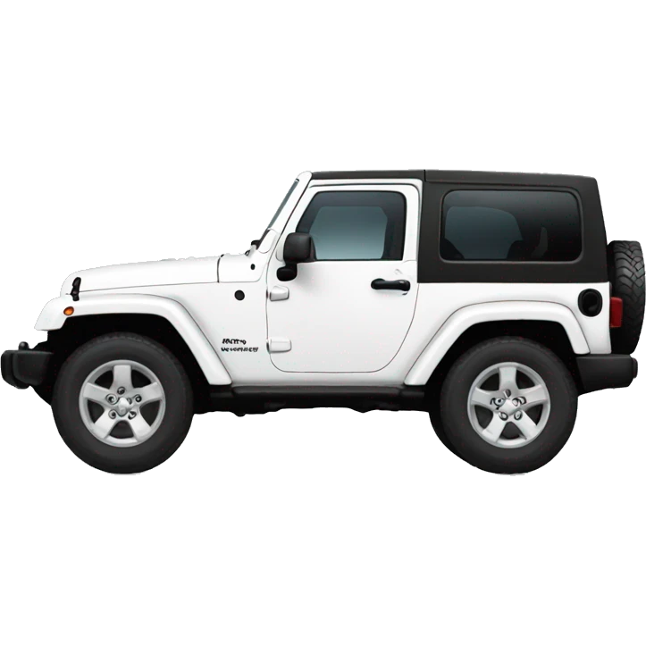 white jeep wrangler  emoji