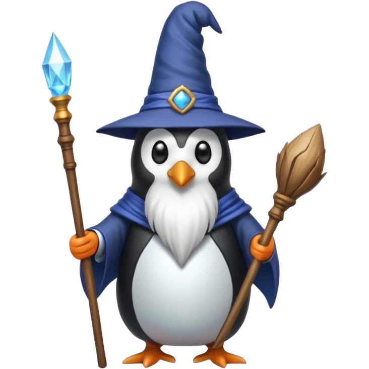 Penguin Wizard emoji