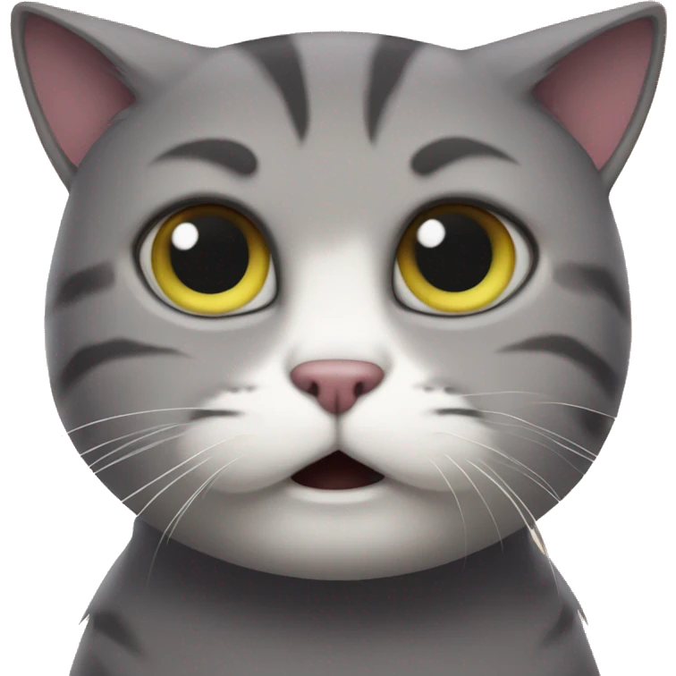 the cat from the meme boo got scared don't be afraid emoji