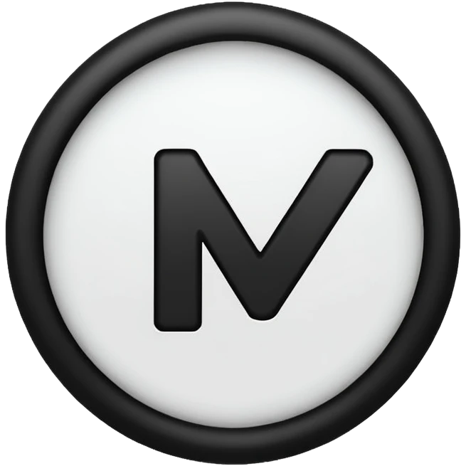 Draw a circle with a blank checkmark ☑️ emoji