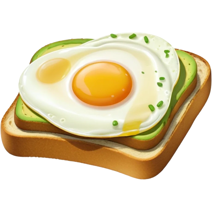 avocado toast and eggs  emoji