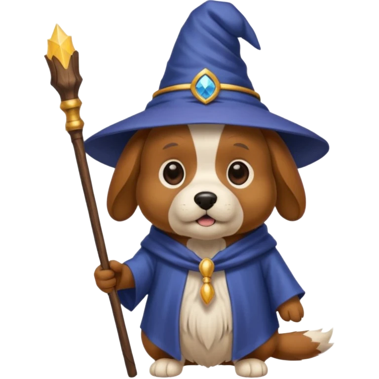Dog wizard emoji