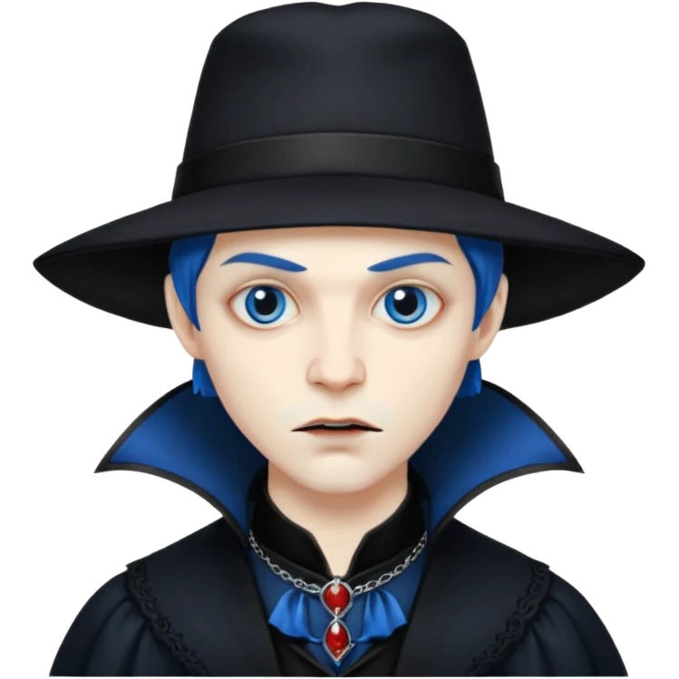 vampire with blue hat emoji