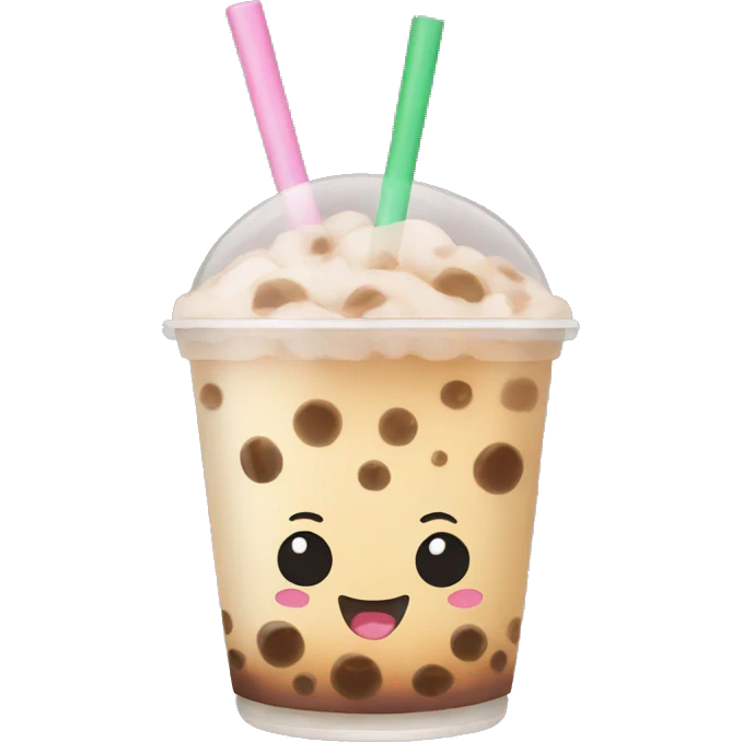 Boba tea cute emoji