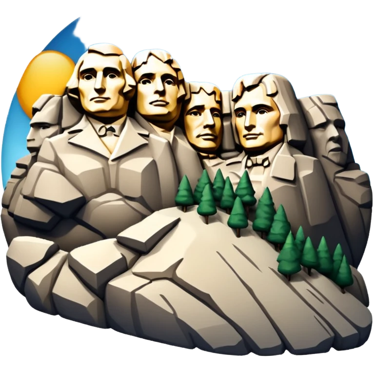 Mount Rushmore emoji