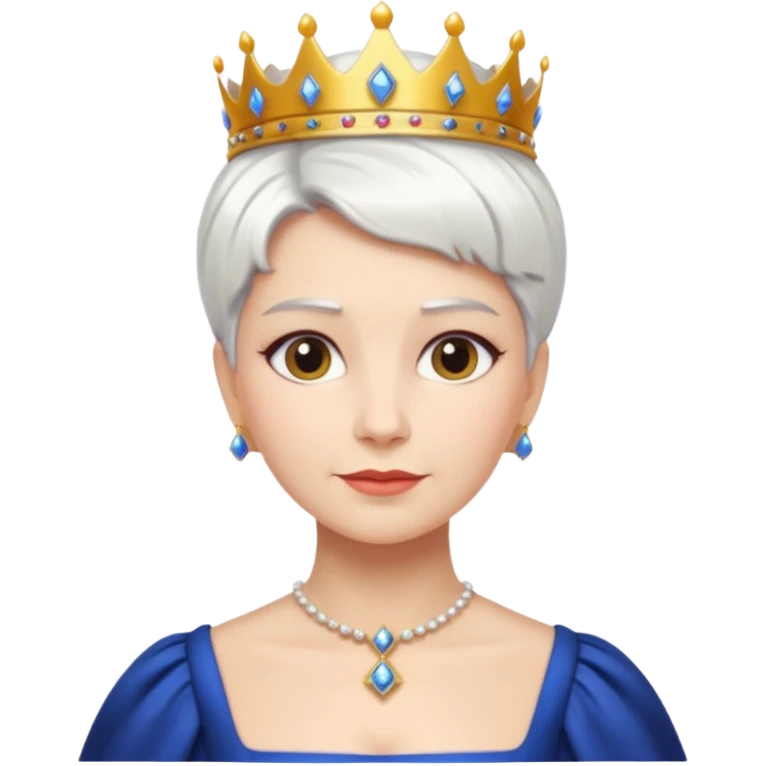 short white hair queen emoji