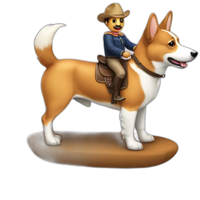corgi on horse emoji