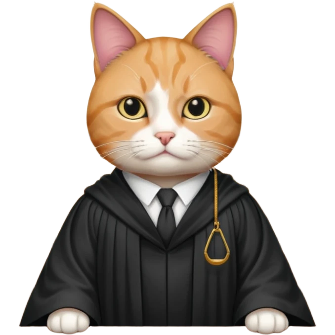 cat lawyer won the case in court emoji