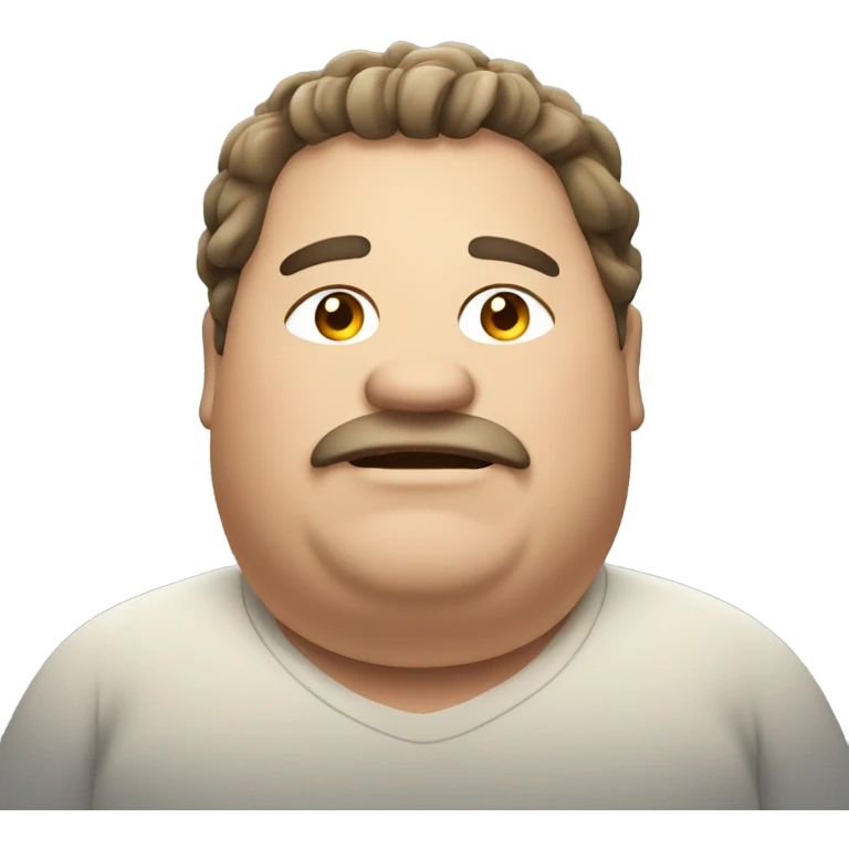 fat guy emoji