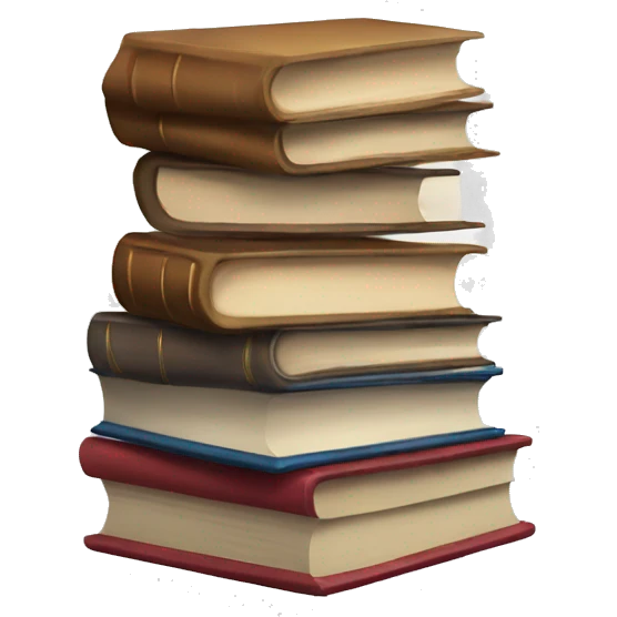 Stack of books emoji