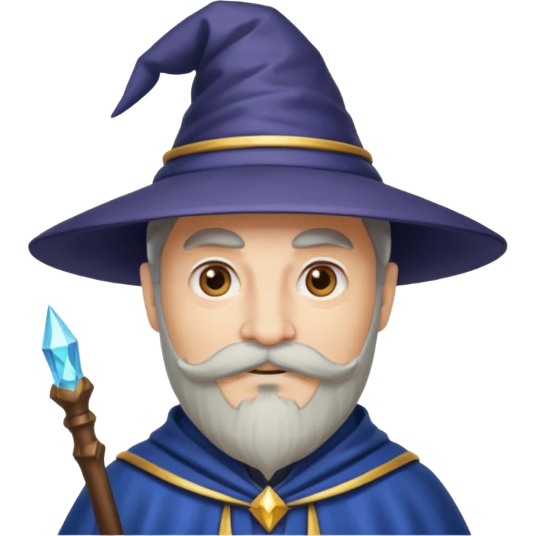 wizard with mustache emoji