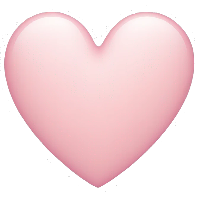 light pink heart emoji