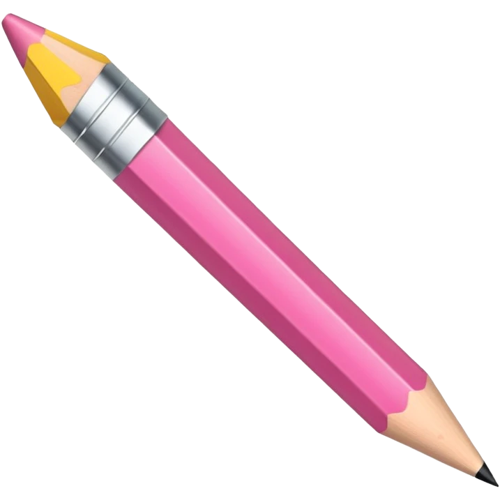 Pink Pencil emoji