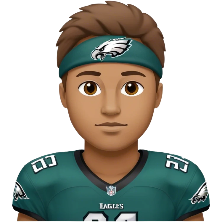 CHAD wearing a Philadelphia Eagles jersey emoji
