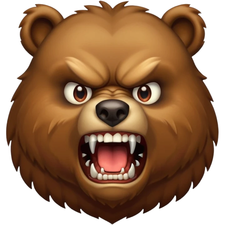 angry bear emoji