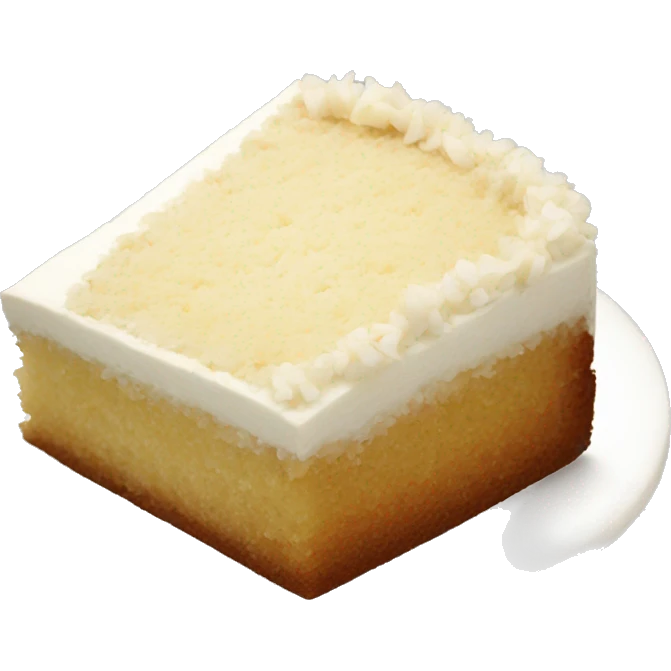 slice of a coconut cake emoji