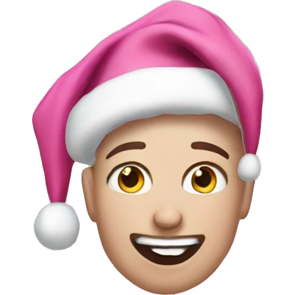 Pink christmas emoji