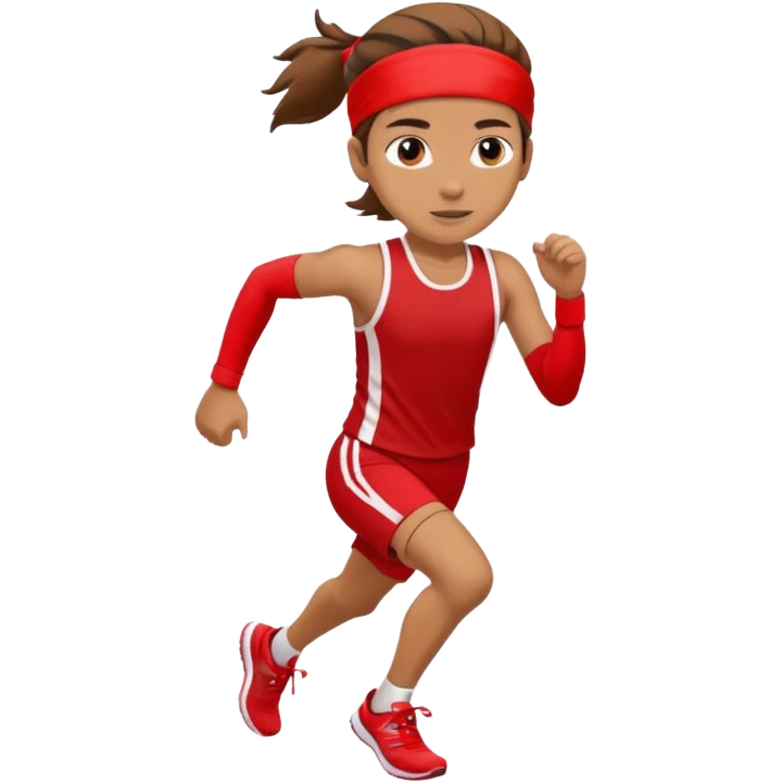 Runner with red headband emoji