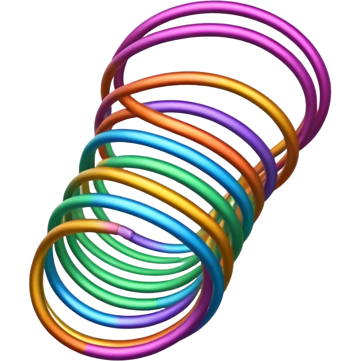 Bouncing slinky emoji