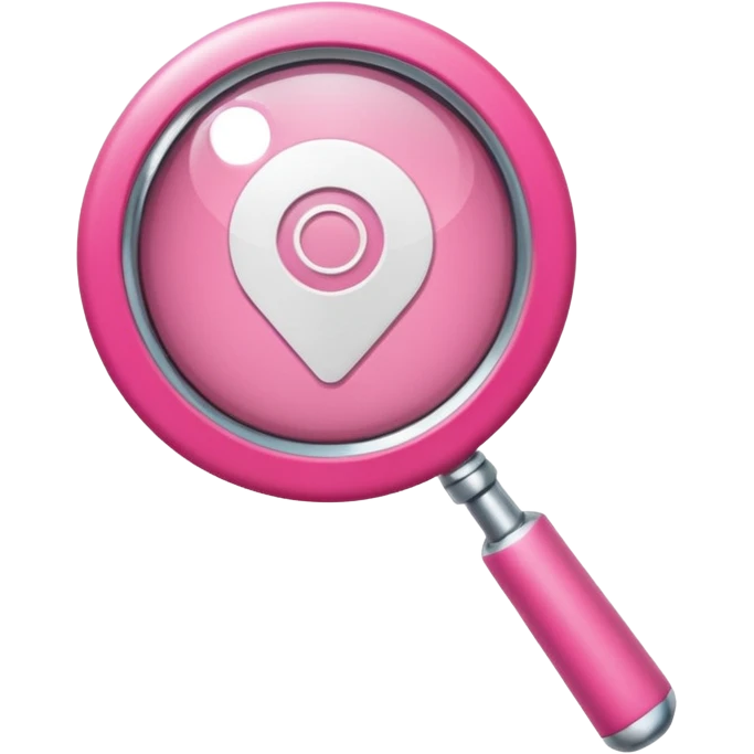 mix light pink dark pink and white girly internet wifi with a magnifying glass emoji