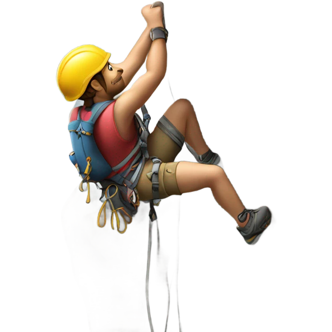 Rock climber emoji