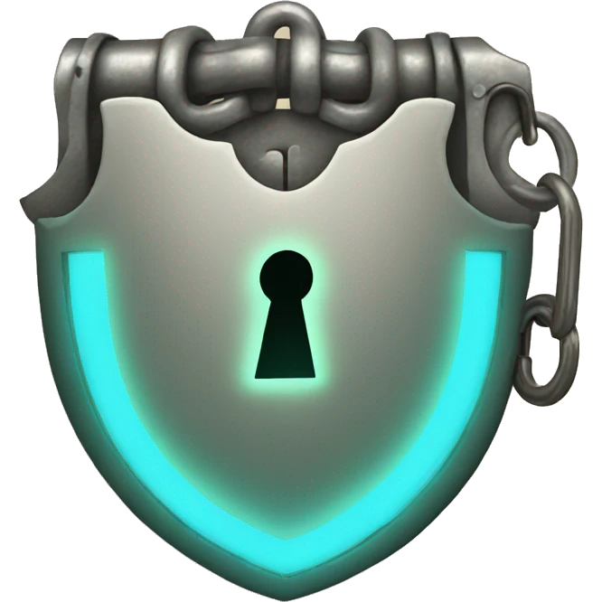 glowing lock emoji
