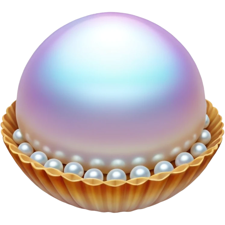 pearls in shells, rotate emoji