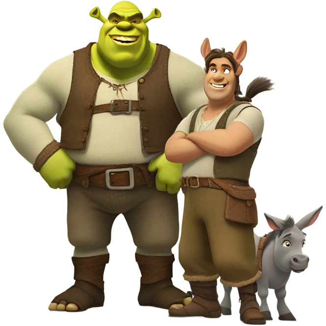 Shrek and Donkey  emoji