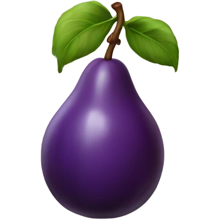 A big plum emoji
