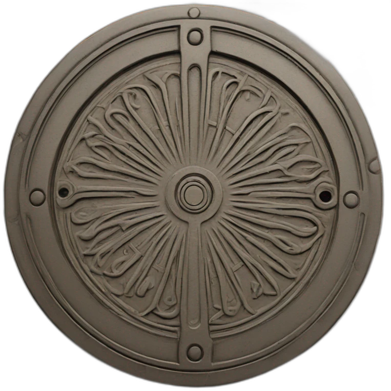 Art nouveau manhole cover emoji