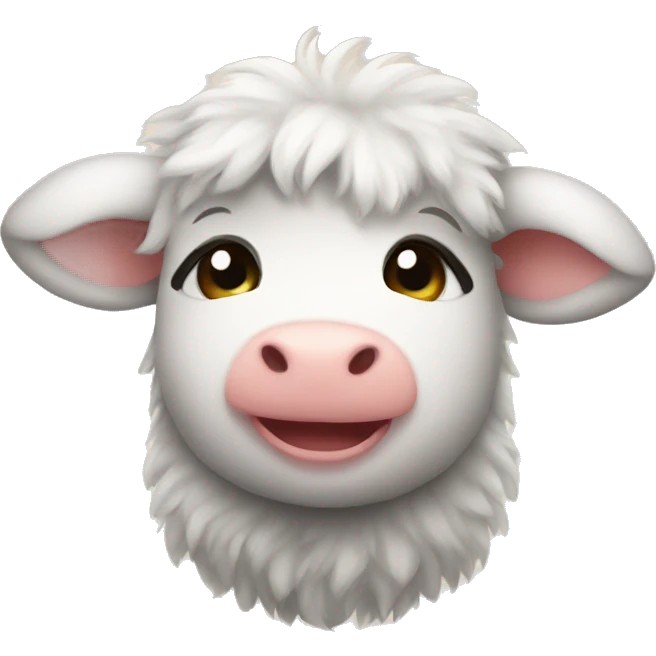 Fluffy calf emoji