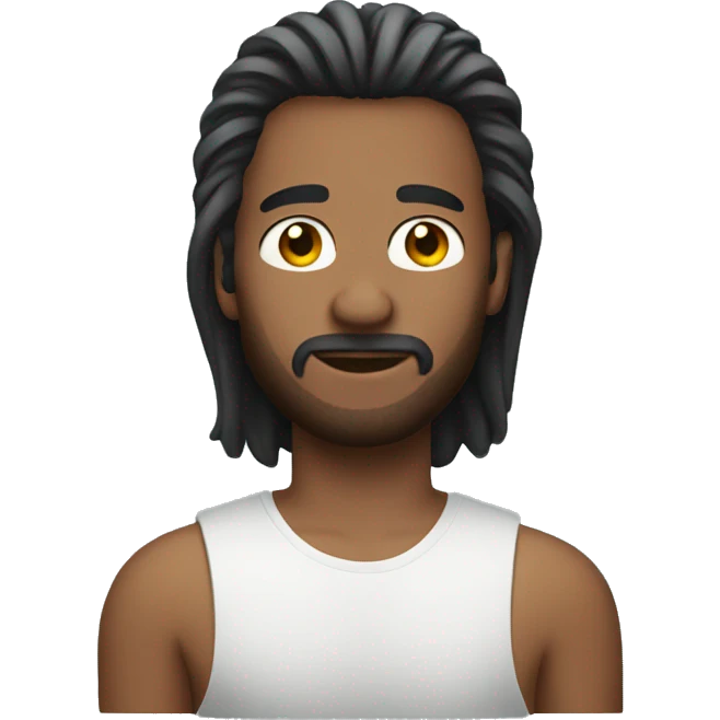 man wit MULLET hairstyle emoji