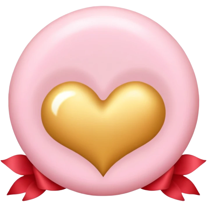 Romantic pink-red-gold-yellow-white pastel lush aesthetic emoji