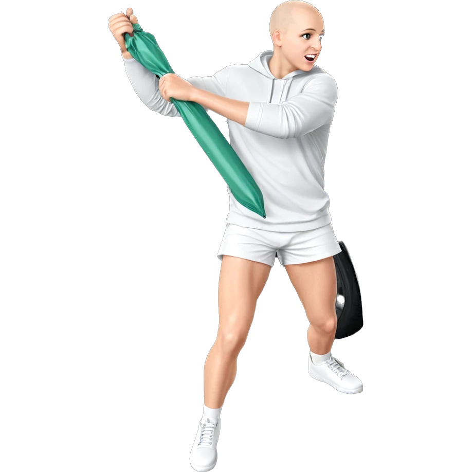 bald boy with umbrella parody emoji