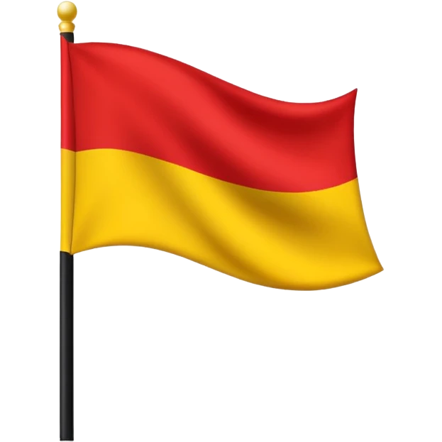 Bandera con colores, rojo, amarillo y negro, inspirada en Alemania emoji