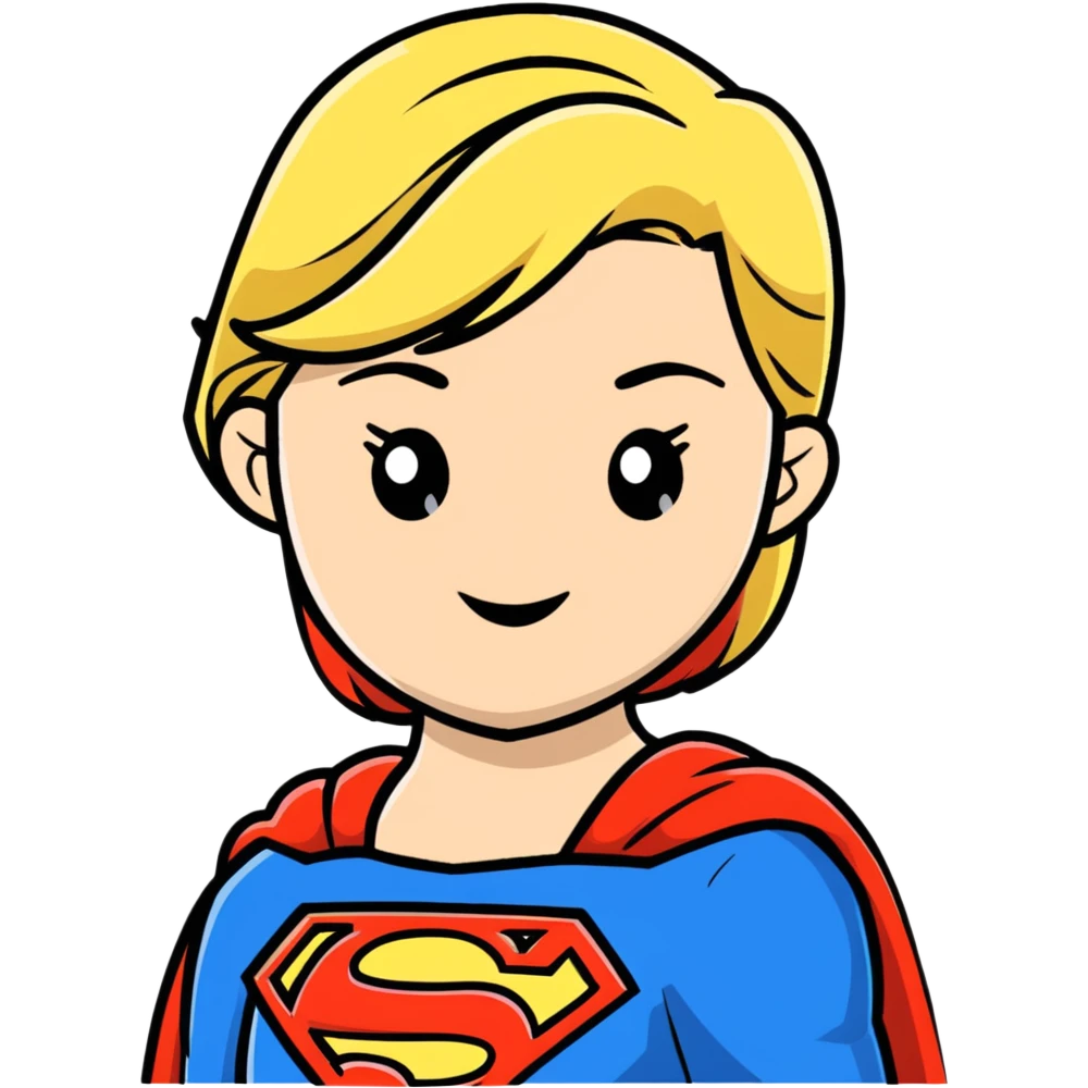 Supergirl from DC comics emoji