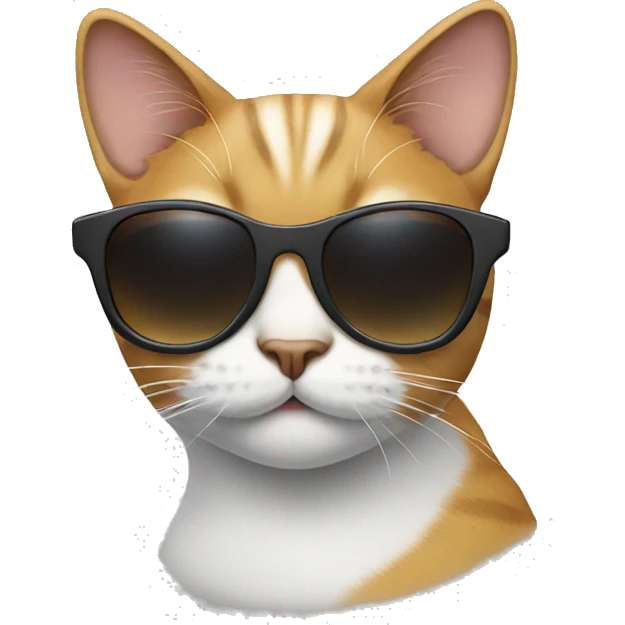 Cat with sunglasses emoji