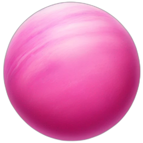 Pink planet emoji