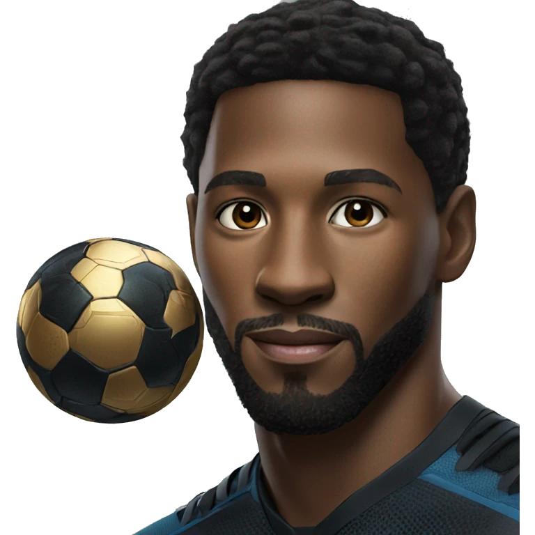 black panther with messi emoji