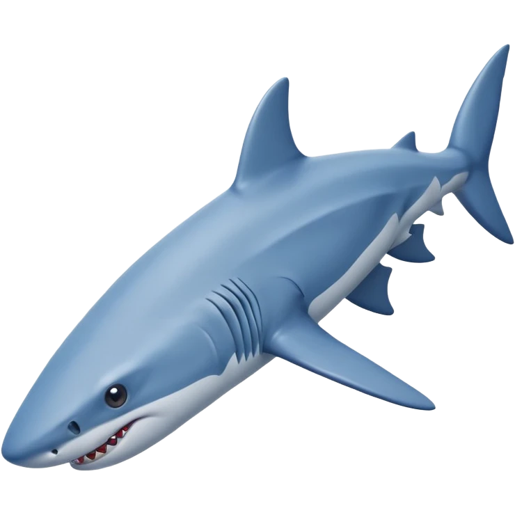 A shark with three legs wearing blue Nike shoes emoji