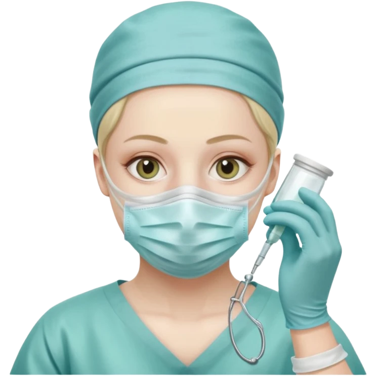 A victorian surgeon using chloroform as an anaesthetic on a patient during an operation emoji