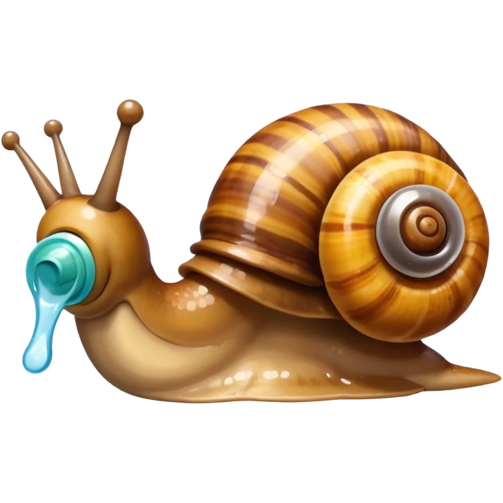 snail with a pacifier emoji
