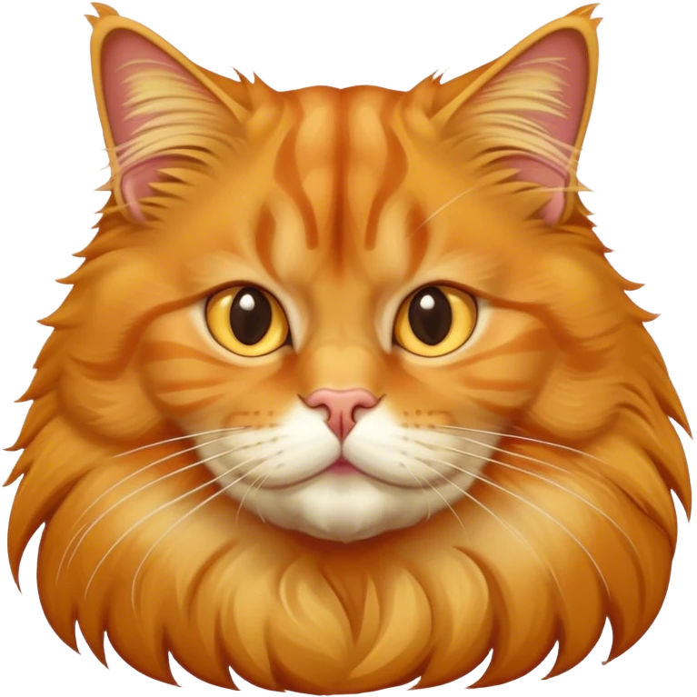 Maine Coon fat orange golden cat emoji
