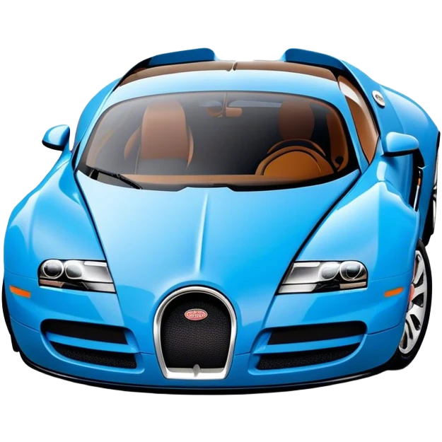 Bugatti Veyron - Bugatti (Model Year: 2020) (Iconic colour: Blue) emoji