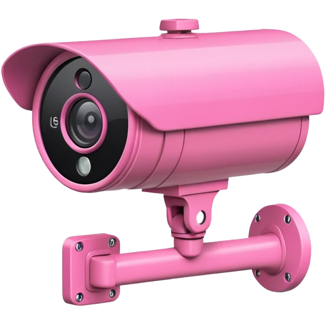Security Camera pink  emoji