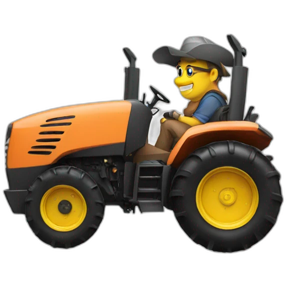 boar on tractor emoji