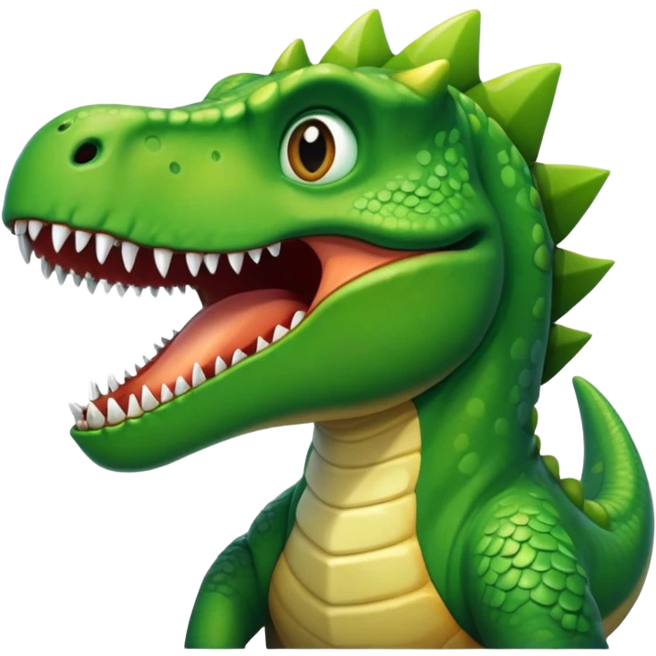 dinosaur eating emoji
