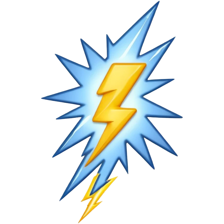 lightning emoji